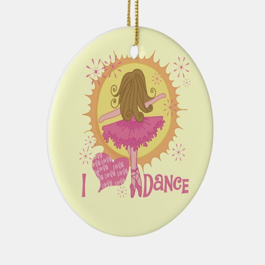 I Liebe Tanz Keramikornament (Rechts)