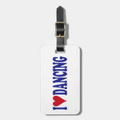 I Liebe-Tanzen Gepäckanhänger (Vorderseite vertikal)