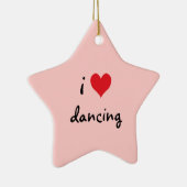I Liebe Tanzen Keramikornament (Rechts)