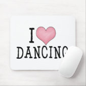 I Liebe-Tanzen Mousepad (Mit Mouse)