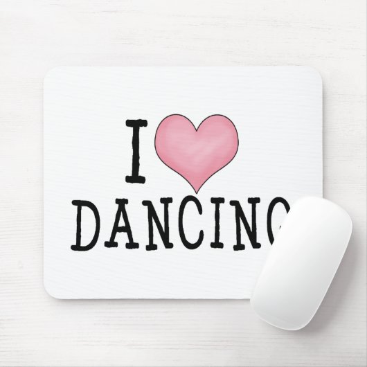 I Liebe-Tanzen Mousepad (Mit Mouse)