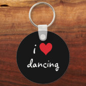 I Liebe Tanzen Schlüsselanhänger (Vorderseite)