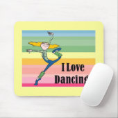 I Liebe tanzend Mousepad (Mit Mouse)