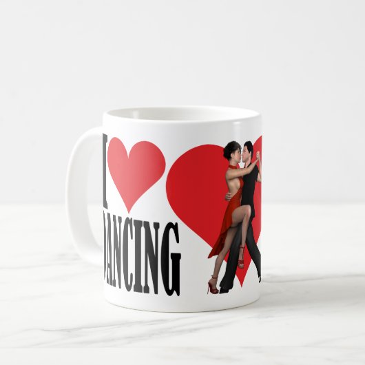 I Liebe tanzender ~ ArgentinienTango I Kaffeetasse (Vorderseite Links)