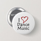I Liebe Tanzmusik Button (Vorne & Hinten)