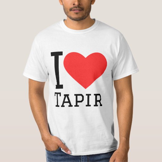 I Liebe Tapir T-Shirt (Vorderseite)