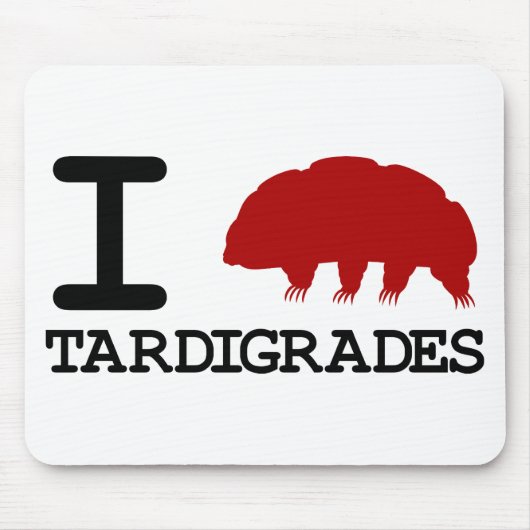 I Liebe Tardigrades Mousepad (Vorne)