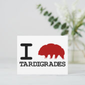 I Liebe Tardigrades Postkarte (Stehend Vorderseite)