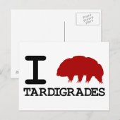 I Liebe Tardigrades Postkarte (Vorne/Hinten)