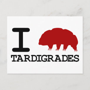 I Liebe Tardigrades Postkarte