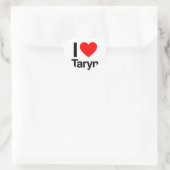 i Liebe taryn Herz-Aufkleber (Tasche)