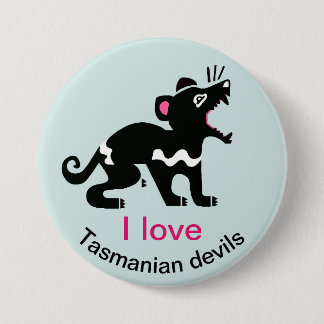 I Liebe Tasmanian Teufel Australian Wildlife - Button