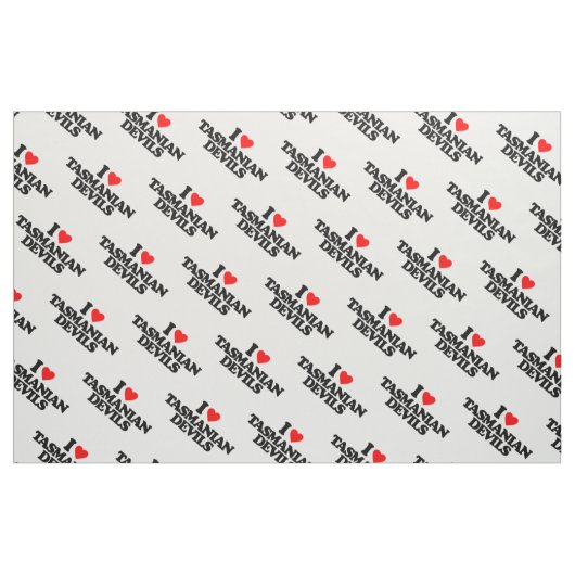 I LIEBE-TASMANISCHE TEUFEL STOFF (Fat Quarter (45,7 x 55,9 cm))
