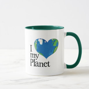 I Liebe Tasse auf meinem Planeten