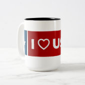 I LIEBE TASSE USA (Vorderseite Links)