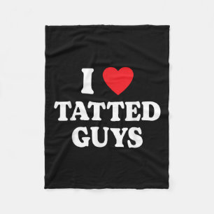 I Liebe Tätige Typ Ich Herz Tatted Typ Funny Tatto Fleecedecke