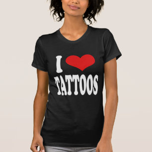 I Liebe-Tätowierungen T-Shirt