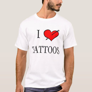 I Liebe-Tätowierungen T-Shirt