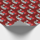 I Liebe-Tauben Geschenkpapier (Ecke)