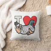 I Liebe-Tauben Kissen (Decke)