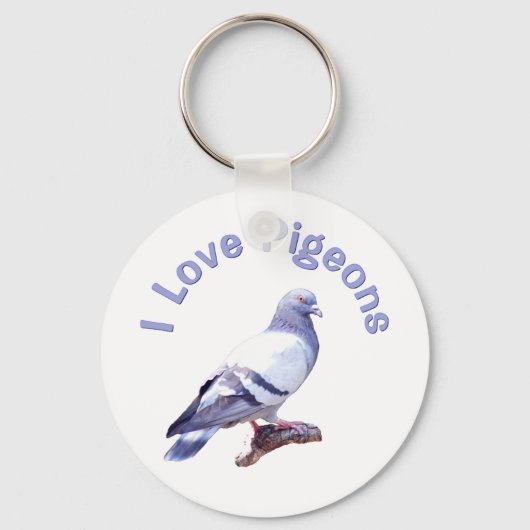 I Liebe-Tauben Schlüsselanhänger (Vorderseite)