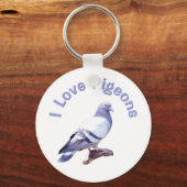 I Liebe-Tauben Schlüsselanhänger (Vorderseite)