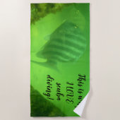 I LIEBE Tauchsport Unterwasser-Foto Strandtuch (Vorderseite)