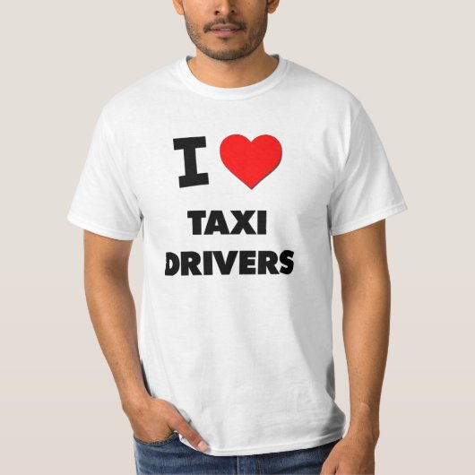 I Liebe-Taxi-Fahrer T-Shirt (Vorderseite)