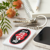 I Liebe Taylor Schlüsselanhänger (Vorderseite rechts)