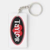 I Liebe Taylor Schlüsselanhänger (Rückseite)