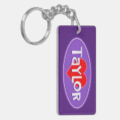 I Liebe Taylor Schlüsselanhänger (Vorderseite links)