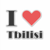 I Liebe Tbilisi Aufkleber (Vorderseite)