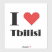 I Liebe Tbilisi Aufkleber (Blatt)