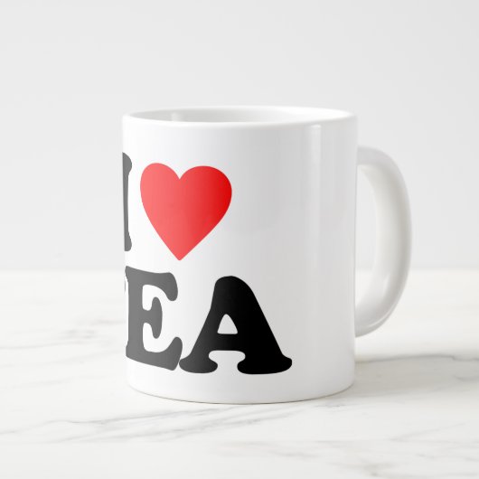 I LIEBE TEA Jumbo-Tasse (Vorderseite Rechts)