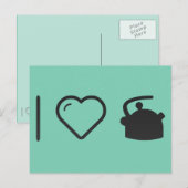 I Liebe Tea Kettles Postkarte (Vorne/Hinten)