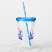 I Liebe Techno Acryltrinkbecher (Links)