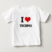 I Liebe TECHNO Baby T-shirt (Vorderseite)