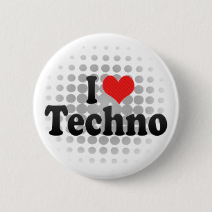 I Liebe Techno Button