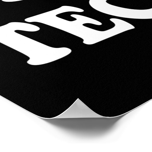 I Liebe Techno Poster (Ecke)