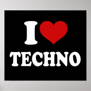 I Liebe Techno Poster