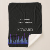 I Liebe Techno Sherpadecke (Vorderseite)