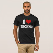 I Liebe Techno T-Shirt (Vorne ganz)