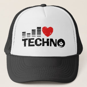 I Liebe Techno Truckerkappe