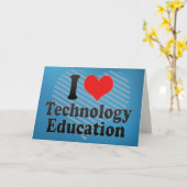 I Liebe Technologie Bildung Karte (Gelbe Blume)