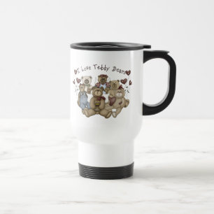 I Liebe Teddy Bears Heartsakes Reisebecher