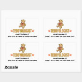 I Liebe Teddy Bears Rechteckiger Aufkleber (Blatt)