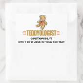 I Liebe Teddy Bears Rechteckiger Aufkleber (Tasche)