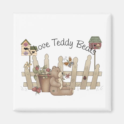 I Liebe Teddy Bears Spring Thyme Magnet (Vorne)