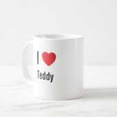 I Liebe Teddy Kaffeetasse (Vorderseite Links)