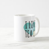 I Liebe Tee (11 oz) Kaffee Tasse (VorderseiteRechts)
